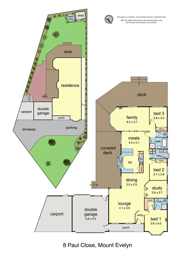 Floorplan of Homely house listing, 8 Paul Close, Mount Evelyn VIC 3796