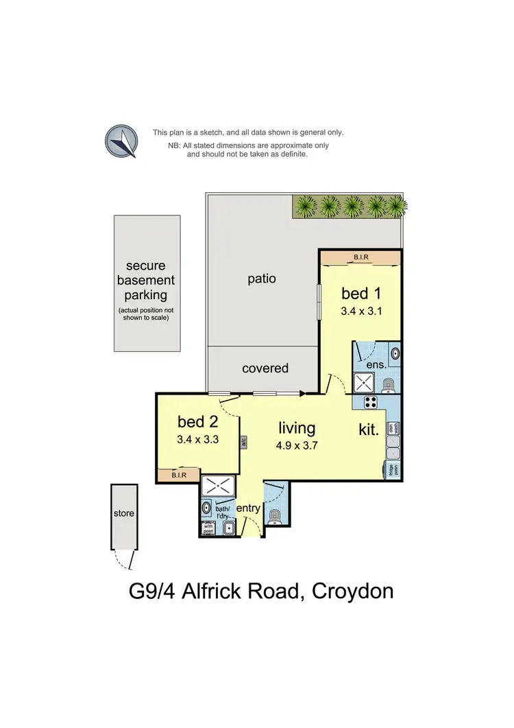 Floorplan of Homely apartment listing, G9/4 Alfrick Road, Croydon VIC 3136