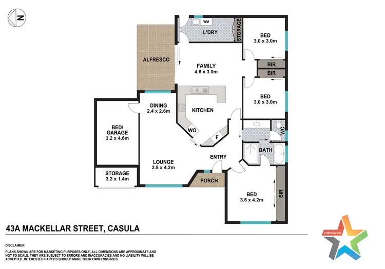 Floorplan of Homely house listing, 43a Mackellar Street, Casula NSW 2170