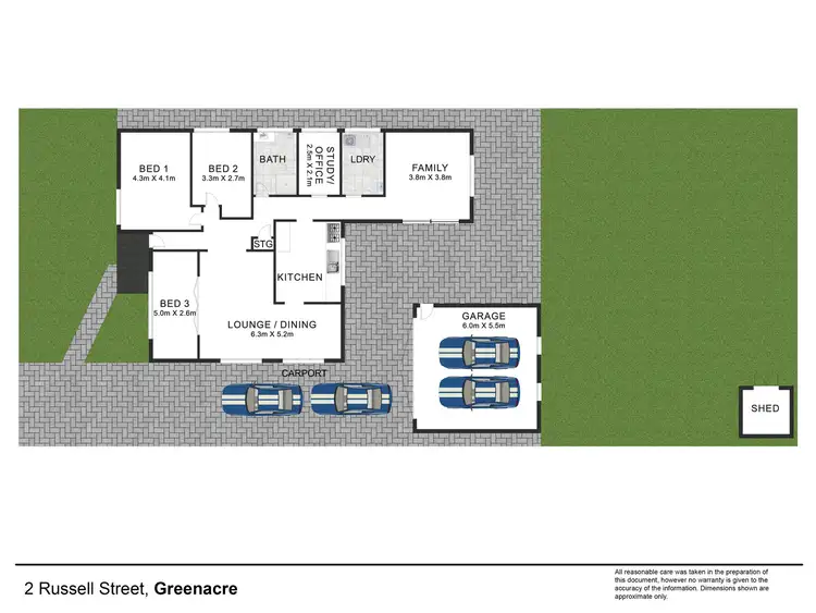 Floorplan of Homely house listing, 2 Russell Street, Greenacre NSW 2190