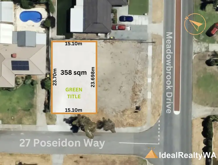 Floorplan of Homely land listing, 27 Poseidon Way, Parkwood WA 6147