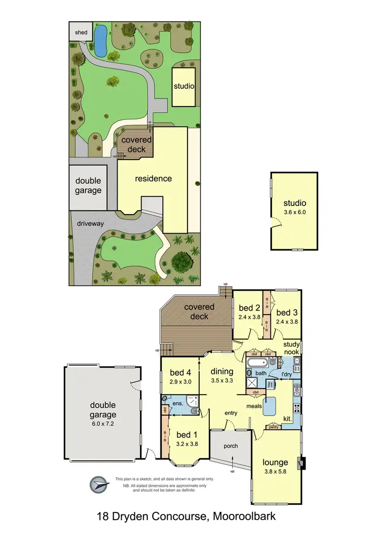 Floorplan of Homely house listing, 18 Dryden Concourse, Mooroolbark VIC 3138