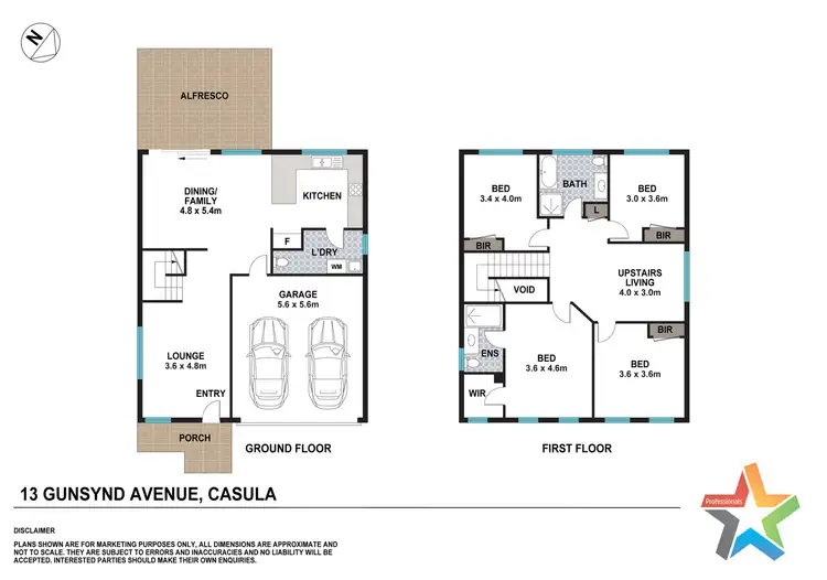 Floorplan of Homely house listing, 13 Gunsynd Avenue, Casula NSW 2170