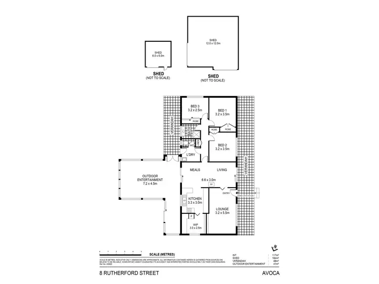 Floorplan of Homely house listing, 8 Rutherford Street, Avoca VIC 3467