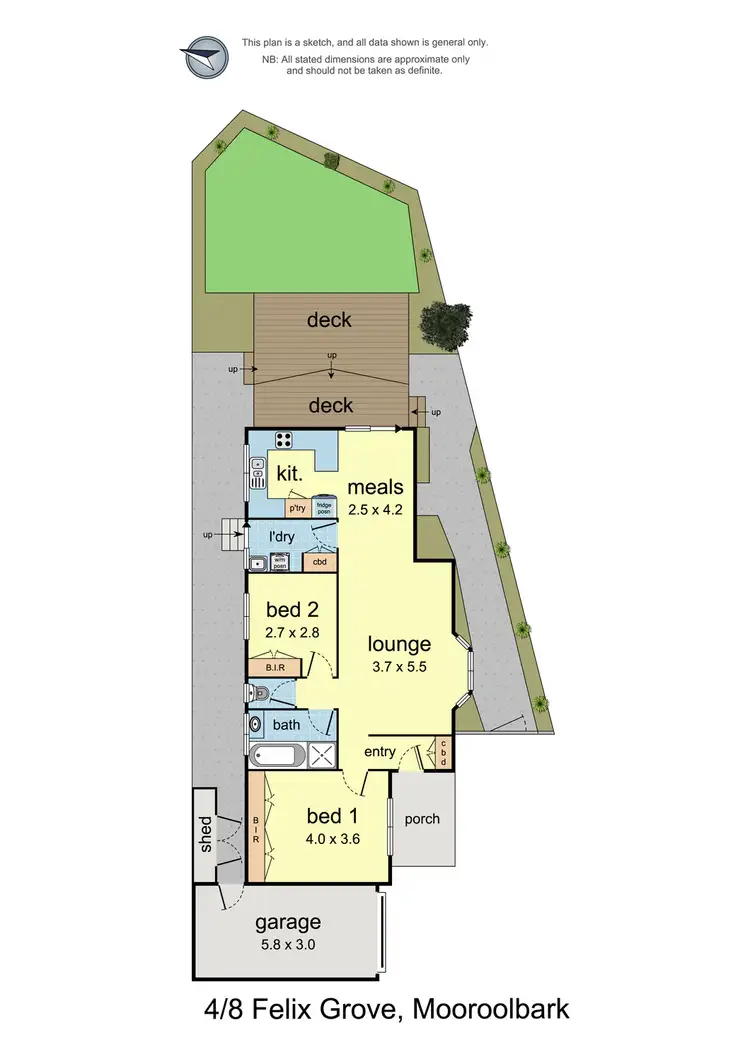 Floorplan of Homely unit listing, 4/8 Felix Grove, Mooroolbark VIC 3138
