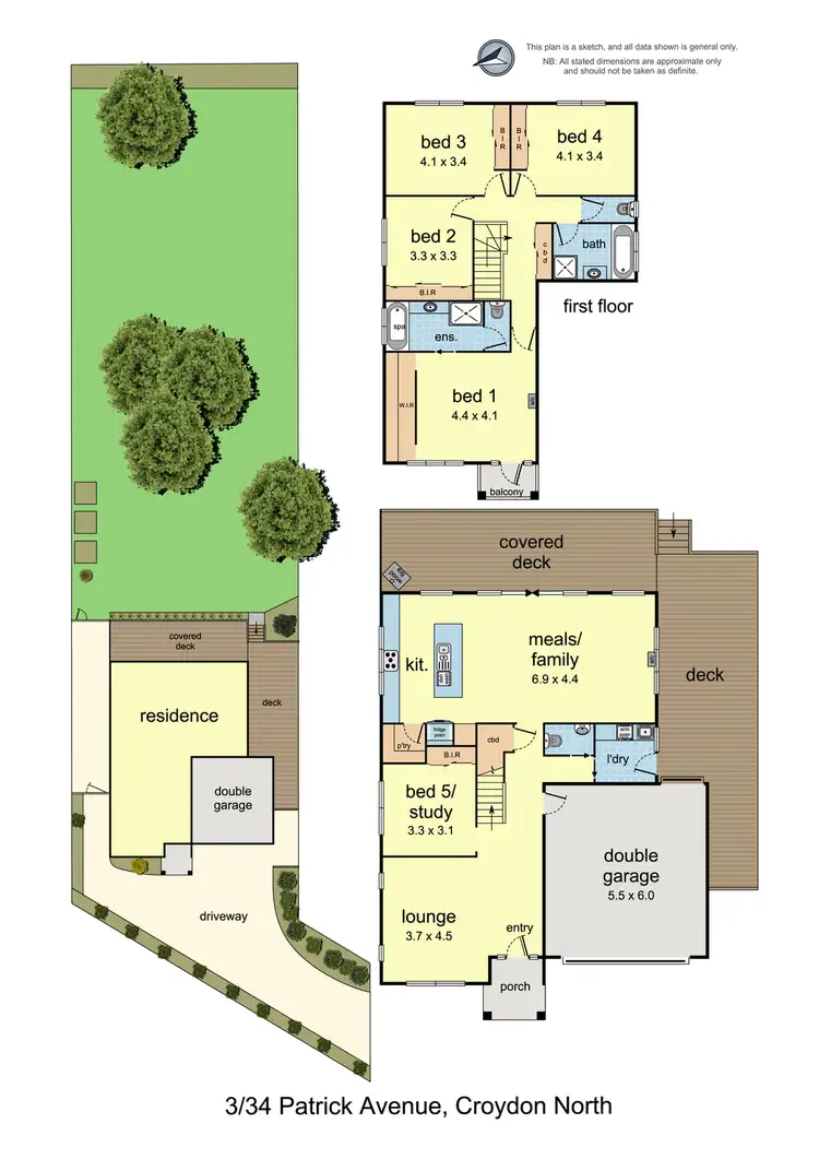 Floorplan of Homely house listing, 3/34 Patrick Avenue, Croydon North VIC 3136