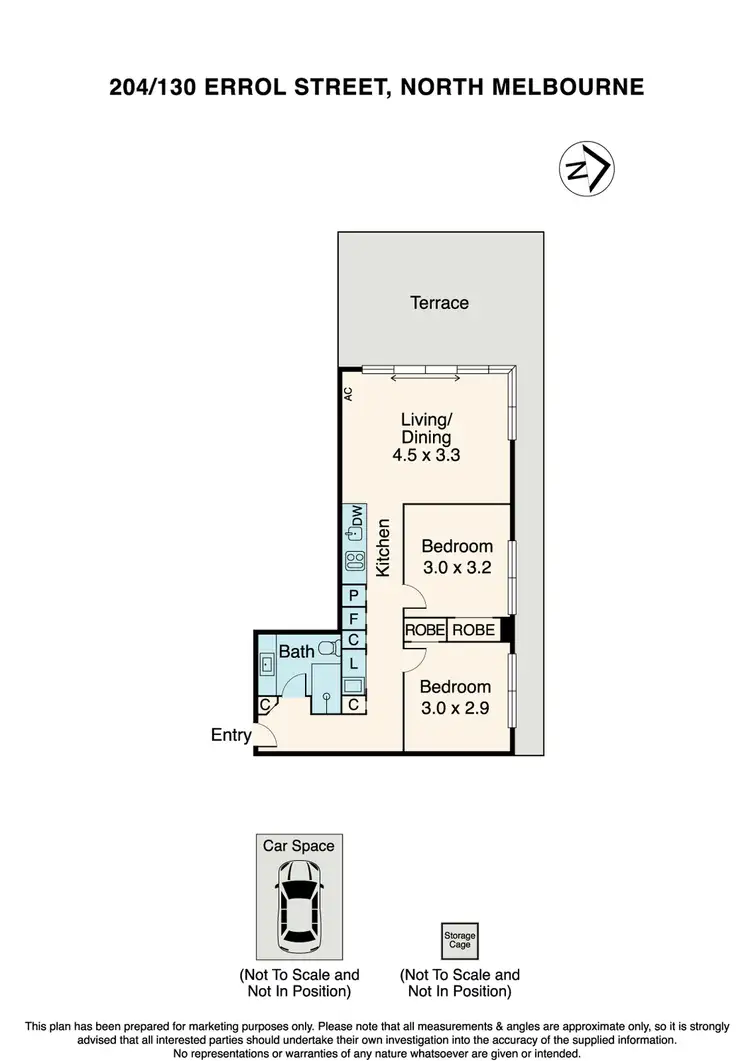 Floorplan of Homely apartment listing, 204/130 Errol Street, North Melbourne VIC 3051