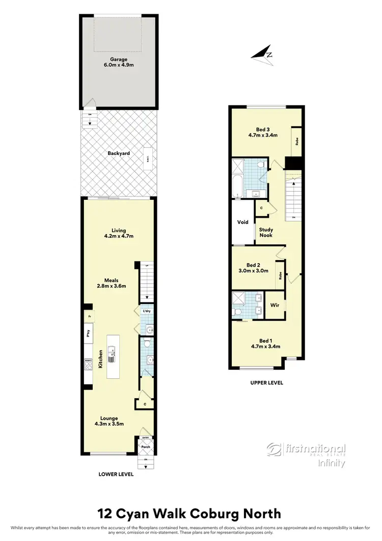 Floorplan of Homely house listing, 12 Cyan Walk, Coburg North VIC 3058