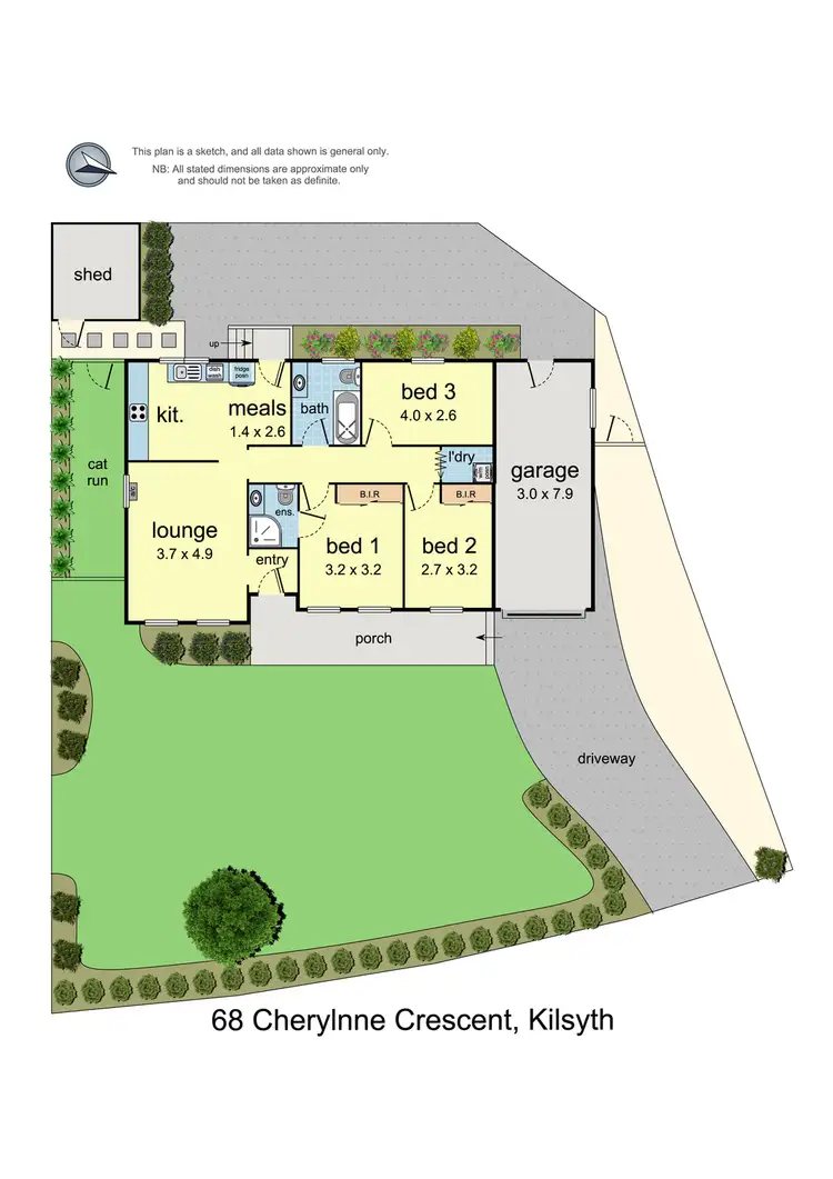 Floorplan of Homely house listing, 68 Cherylnne Crescent, Kilsyth VIC 3137