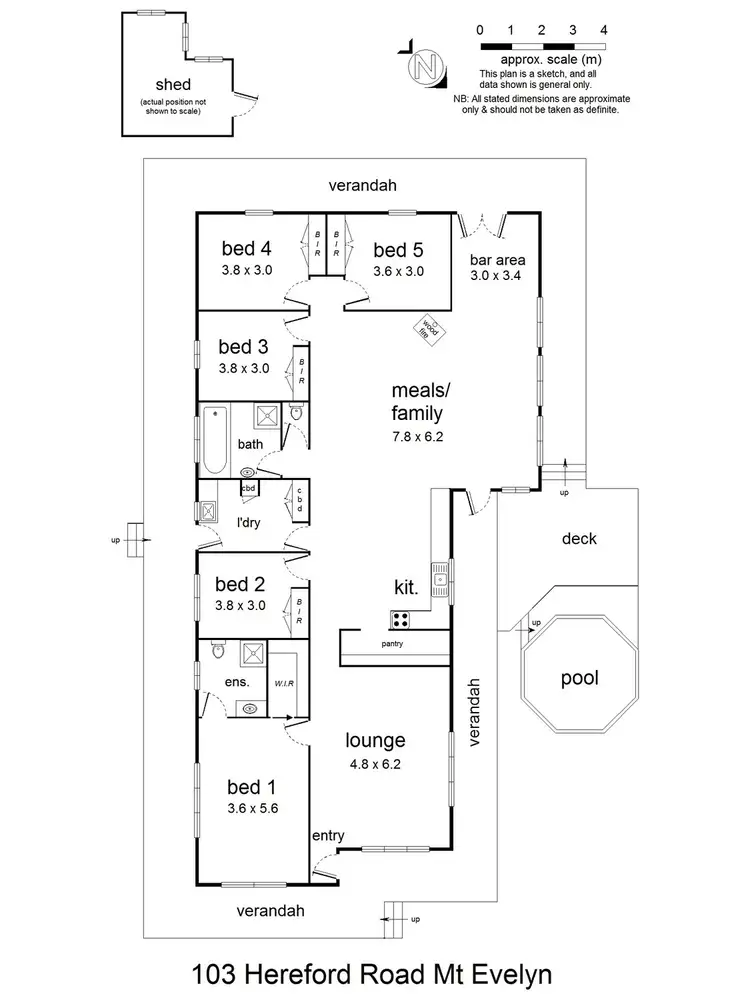 Floorplan of Homely house listing, 103 Hereford Road, Mount Evelyn VIC 3796