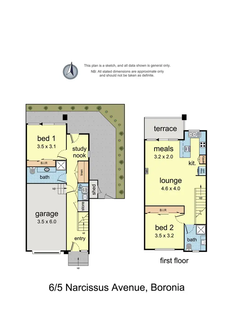 Floorplan of Homely townhouse listing, 6/5 Narcissus Avenue, Boronia VIC 3155