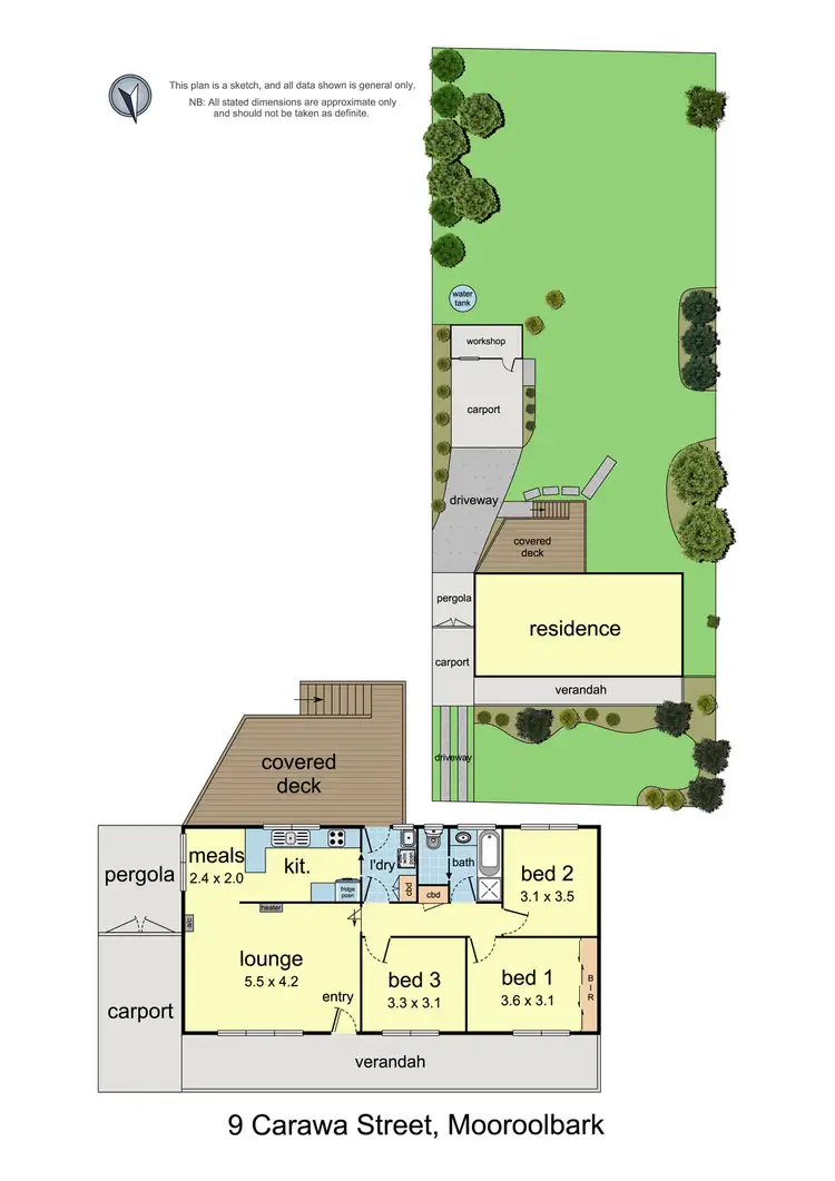Floorplan of Homely house listing, 9 Carawa Street, Mooroolbark VIC 3138