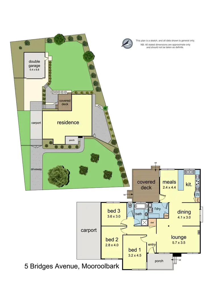 Floorplan of Homely house listing, 5 Bridges Avenue, Mooroolbark VIC 3138