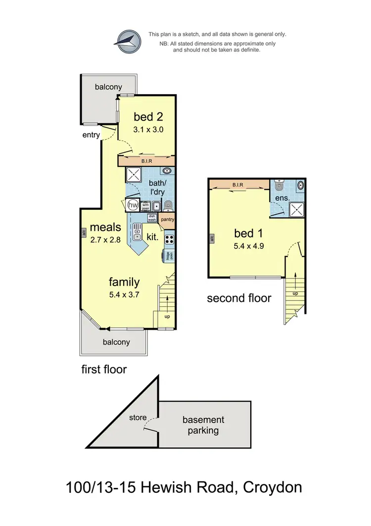 Floorplan of Homely unit listing, 100/13-15 Hewish Road, Croydon VIC 3136