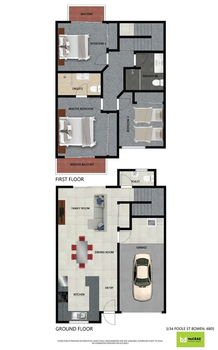 Floorplan of Homely unit listing, 3/34 Poole Street, Bowen QLD 4805