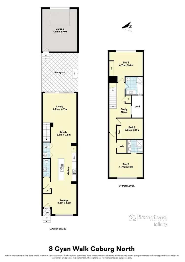 Floorplan of Homely house listing, 8 Cyan Walk, Coburg North VIC 3058