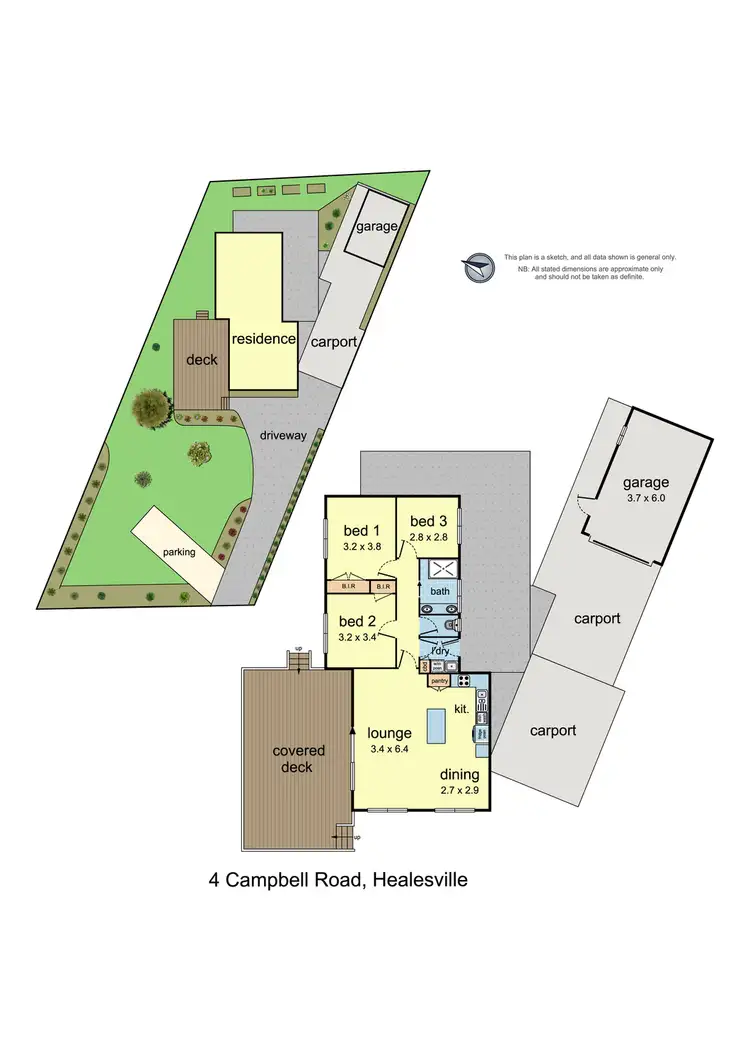 Floorplan of Homely house listing, 4 Campbell Road, Healesville VIC 3777