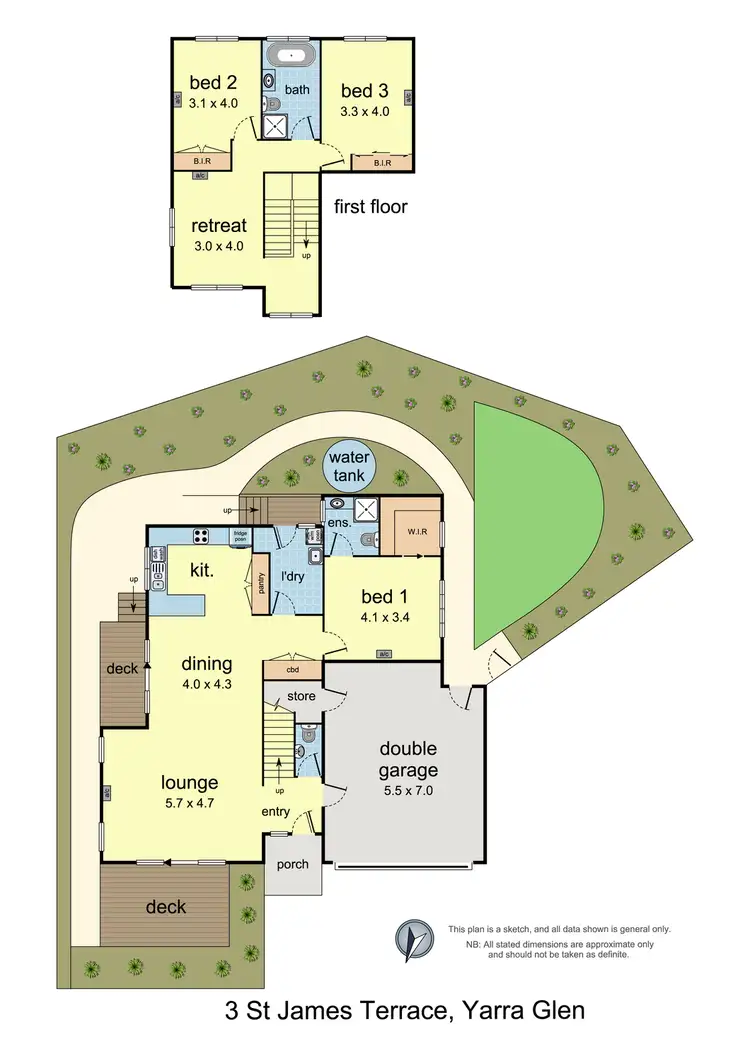 Floorplan of Homely house listing, 3 St James Terrace, Yarra Glen VIC 3775