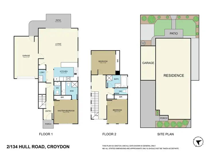 Floorplan of Homely townhouse listing, 2/134 Hull Road, Croydon VIC 3136
