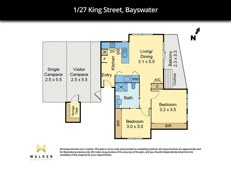 Floorplan of Homely apartment listing, 1/27 King Street, Bayswater VIC 3153