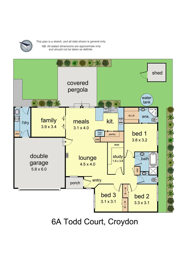 Floorplan of Homely house listing, 6a Todd Court, Croydon VIC 3136