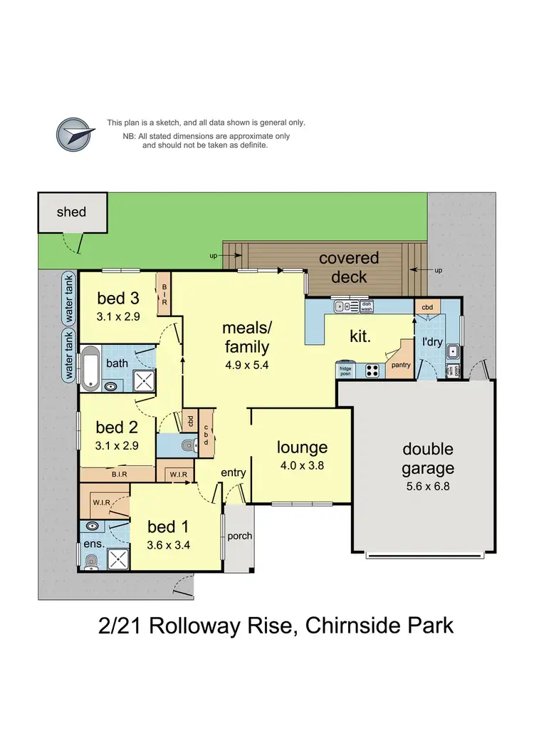 Floorplan of Homely unit listing, 2/21 Rolloway Rise, Chirnside Park VIC 3116