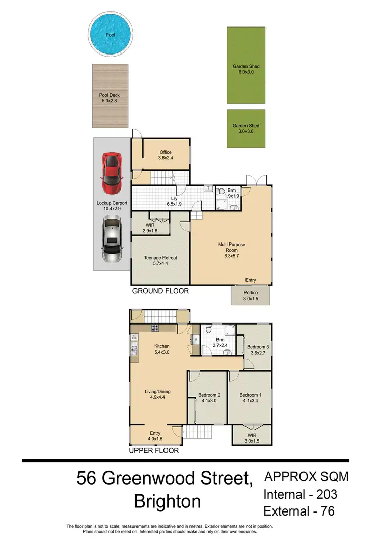 Floorplan of Homely house listing, 56 Greenwood Street, Brighton QLD 4017