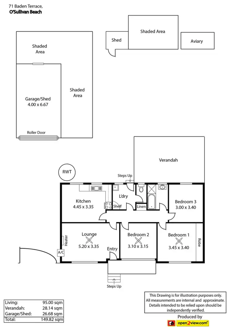 Floorplan of Homely house listing, 71 Baden Terrace, O'sullivan Beach SA 5166