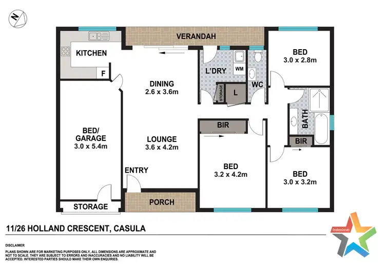 Floorplan of Homely villa listing, 11/26 Holland Crescent, Casula NSW 2170