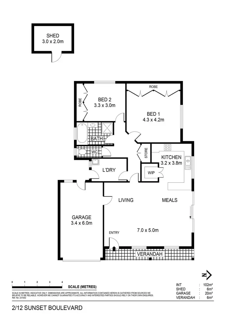 Floorplan of Homely house listing, Unit 2/12 Sunset Boulevard, Spring Gully VIC 3550