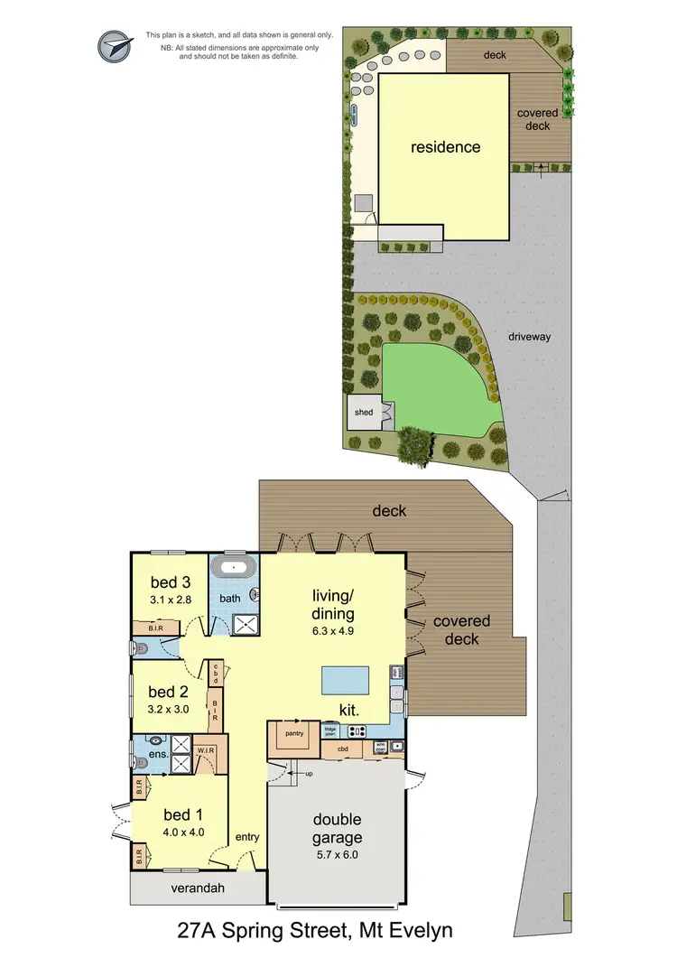 Floorplan of Homely house listing, 27A Spring Street, Mount Evelyn VIC 3796