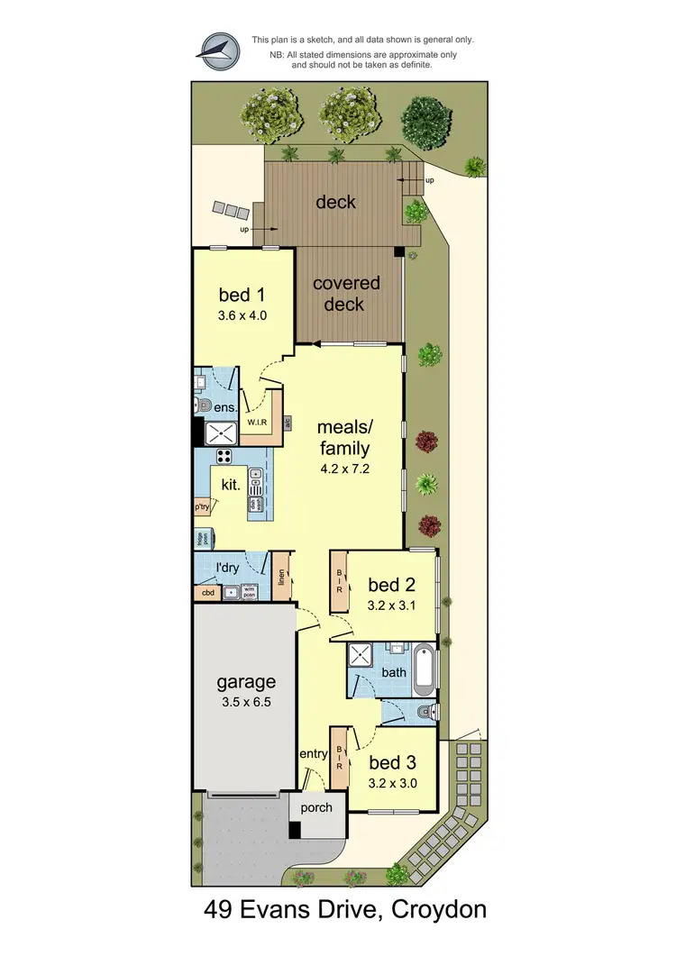 Floorplan of Homely house listing, 49 Evans Drive, Croydon VIC 3136