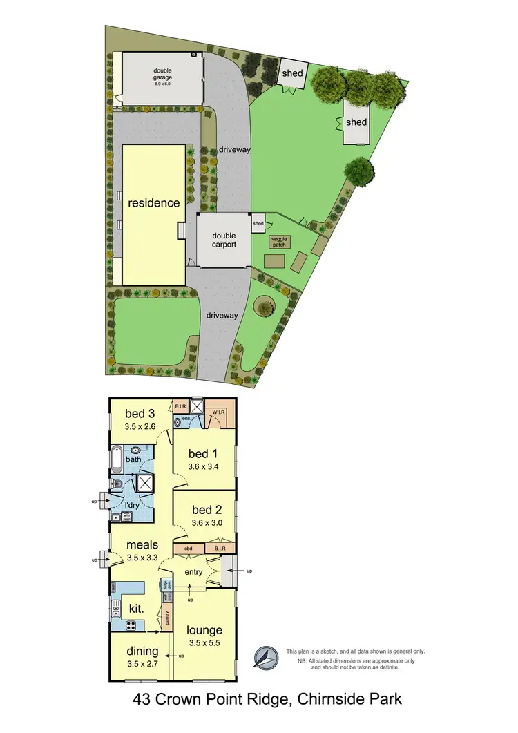 Floorplan of Homely house listing, 43 Crown Point Ridge, Chirnside Park VIC 3116