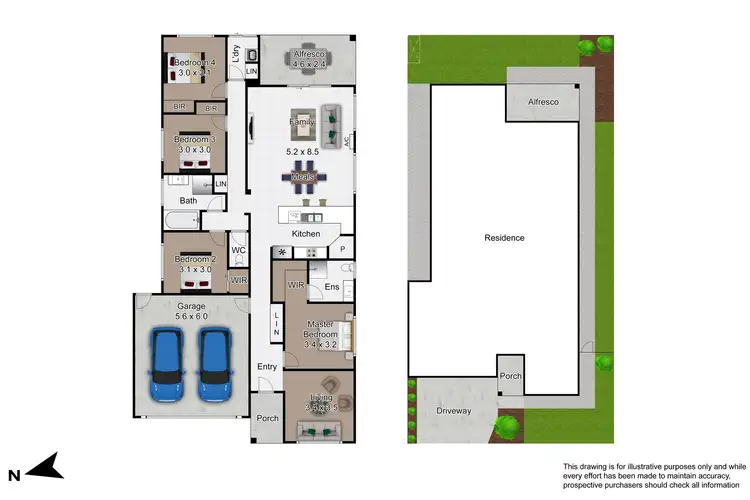 Floorplan of Homely house listing, 17 Pelham Drive, Clyde VIC 3978