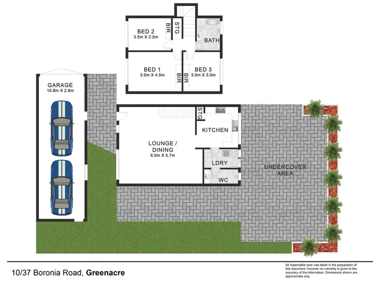 Floorplan of Homely townhouse listing, 10/37 Boronia Road, Greenacre NSW 2190