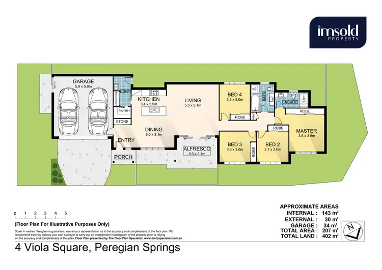 Floorplan of Homely house listing, 4 Viola Square, Peregian Springs QLD 4573