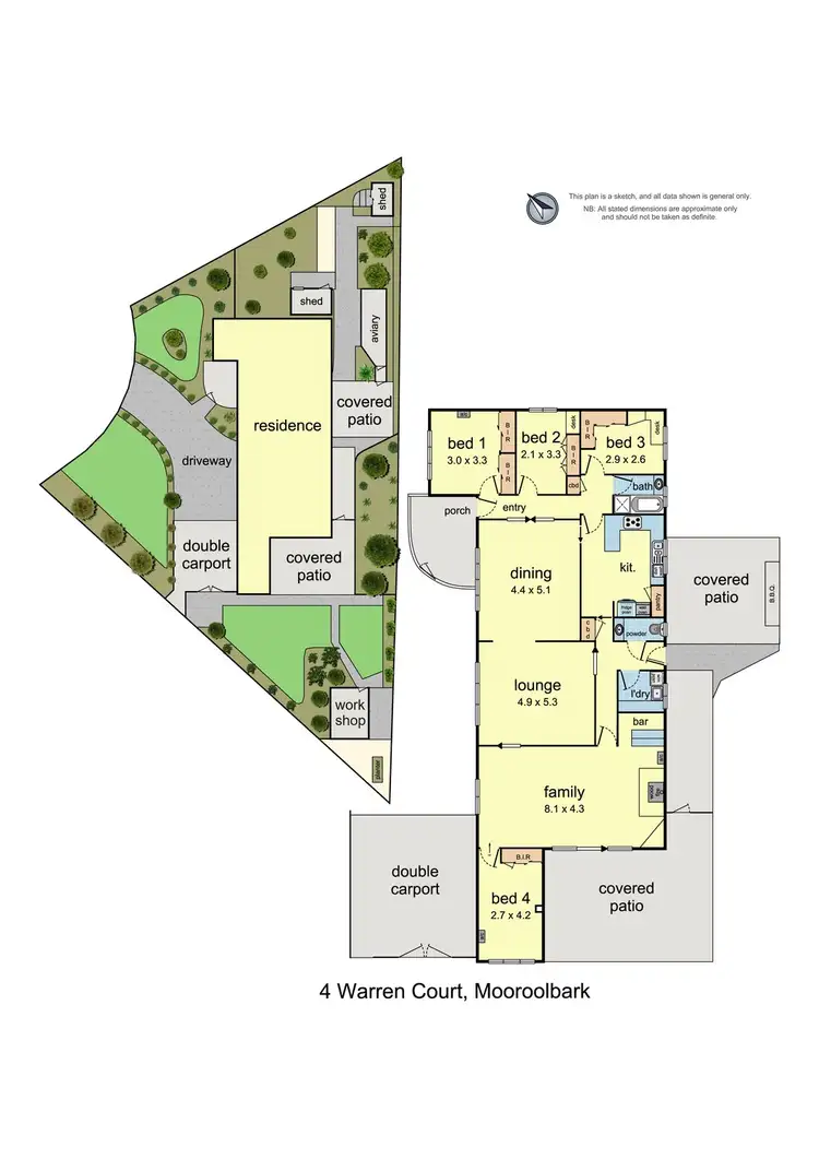 Floorplan of Homely house listing, 4 Warren Court, Mooroolbark VIC 3138