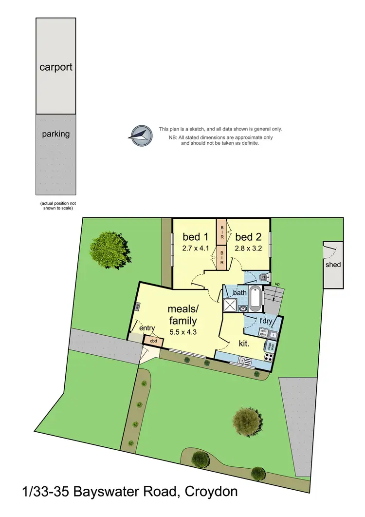 Floorplan of Homely unit listing, 1/33-35 Bayswater Road, Croydon VIC 3136