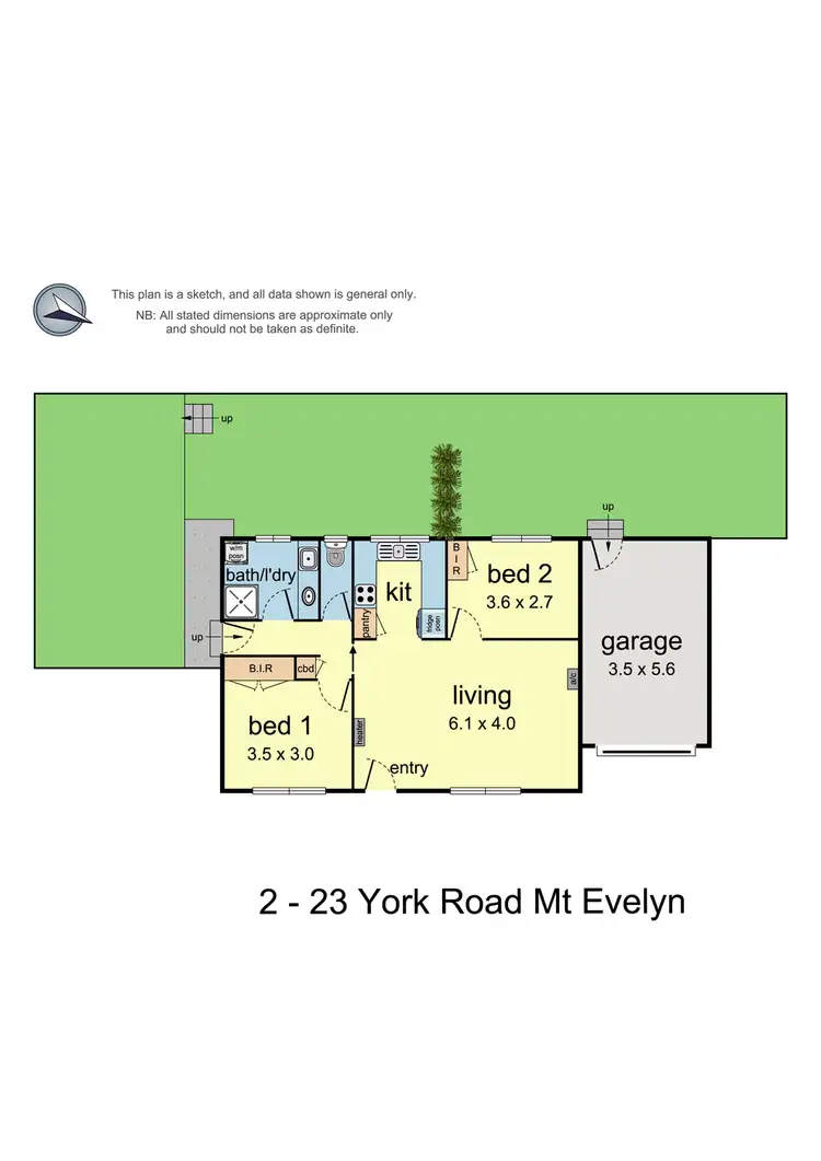 Floorplan of Homely unit listing, 2/23 York Road, Mount Evelyn VIC 3796