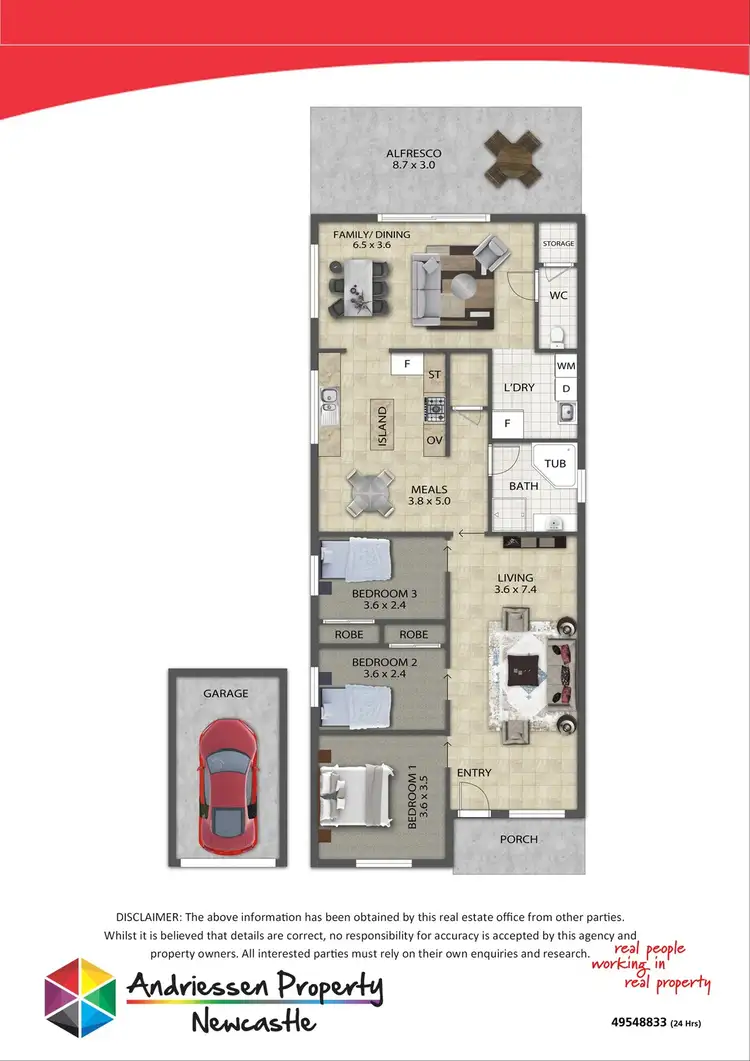 Floorplan of Homely house listing, 46 Minmi Road, Edgeworth NSW 2285