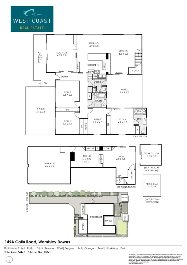 Floorplan of Homely house listing, 149a Colin Road, Wembley Downs WA 6019