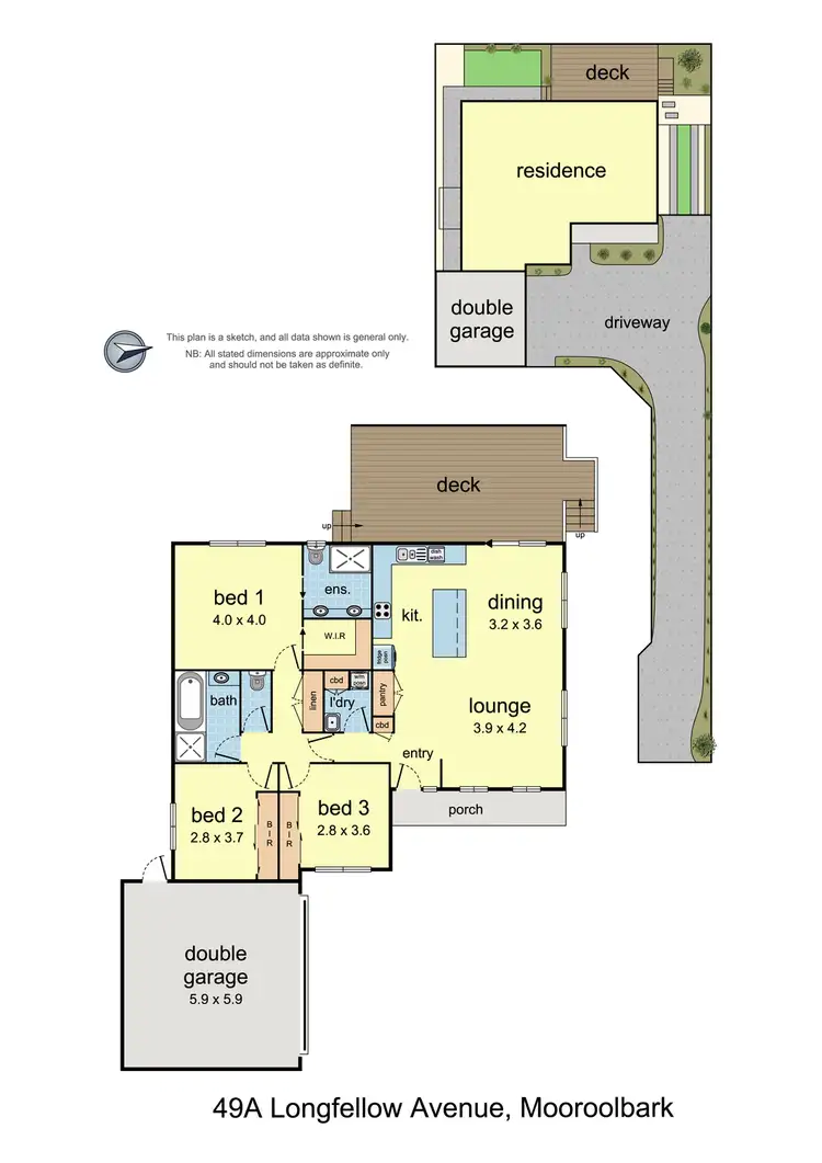 Floorplan of Homely house listing, 49a Longfellow Avenue, Mooroolbark VIC 3138