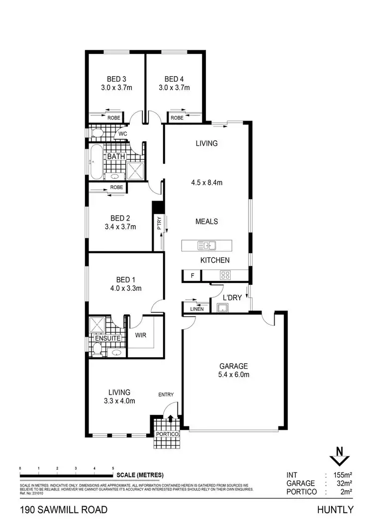 Floorplan of Homely house listing, 190 Sawmill Road, Huntly VIC 3551