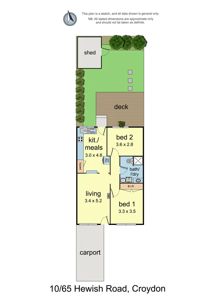 Floorplan of Homely unit listing, 10/65 Hewish Road, Croydon VIC 3136