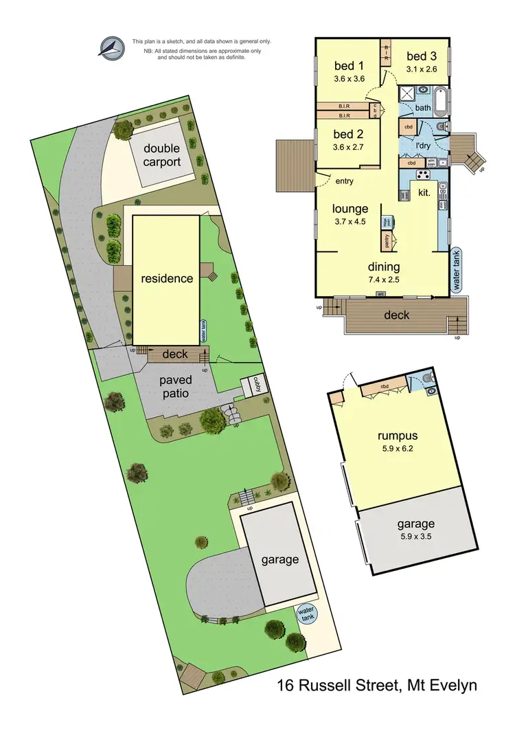 Floorplan of Homely house listing, 16 Russell Street, Mount Evelyn VIC 3796