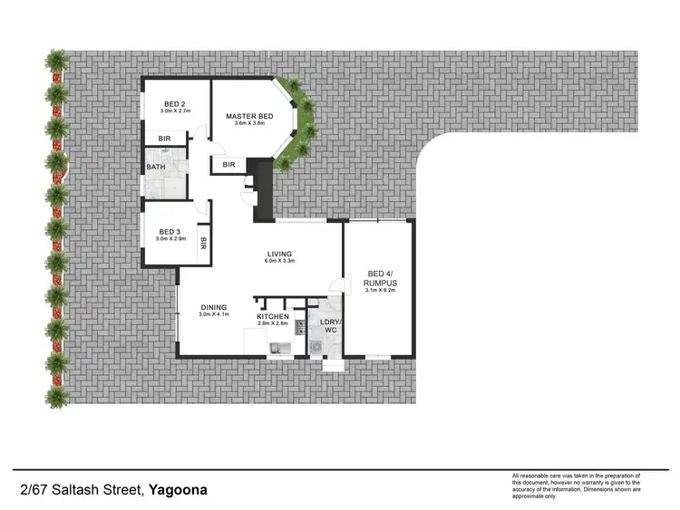 Floorplan of Homely villa listing, 2/67 Saltash Street, Yagoona NSW 2199