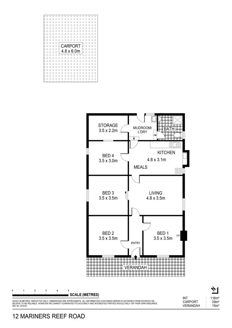 Floorplan of Homely house listing, 12 Mariners Reef Road, Maryborough VIC 3465