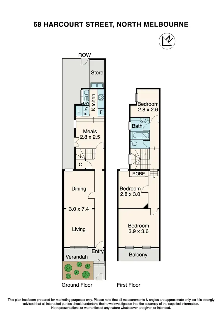 Floorplan of Homely house listing, 68 Harcourt Street, North Melbourne VIC 3051