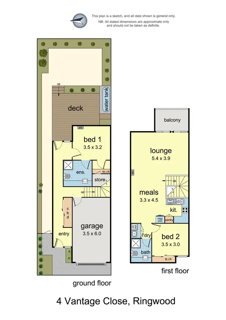 Floorplan of Homely townhouse listing, 4 Vantage Close, Ringwood VIC 3134