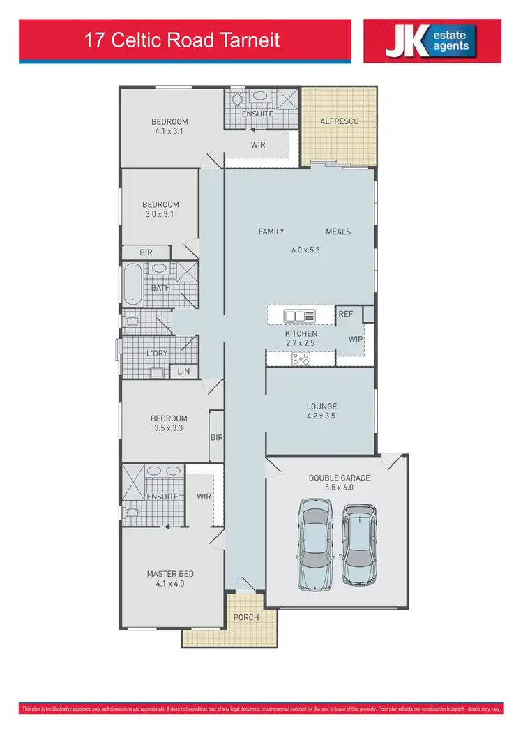 Floorplan of Homely house listing, 17 Celtic Road, Tarneit VIC 3029